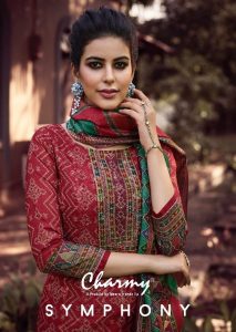 Meera Trendz Symphony Modal Chanderi Silk With Embroidery Wo...