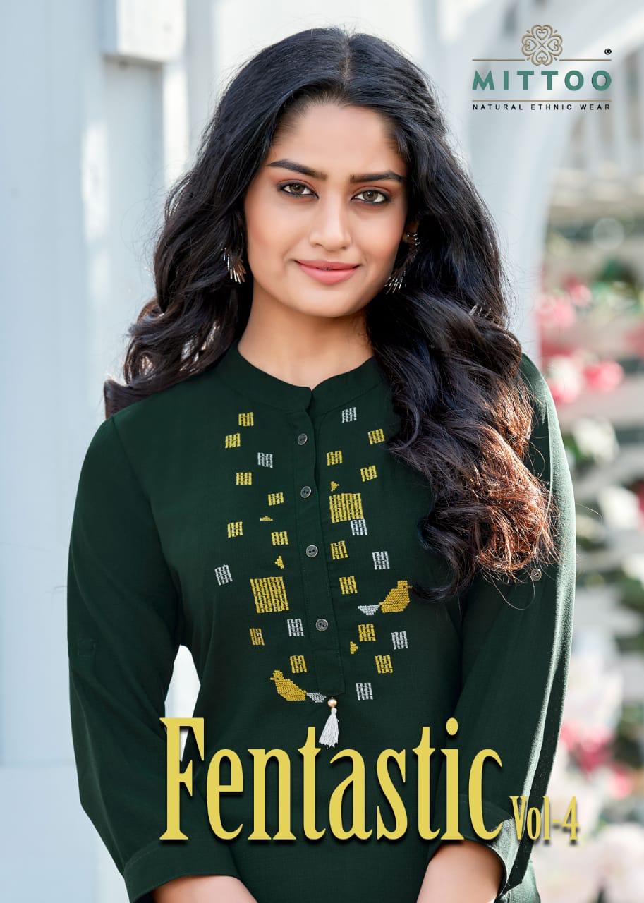 Mittoo Fantastic Vol 4 Fancy With Work Kurtis Collection At ...