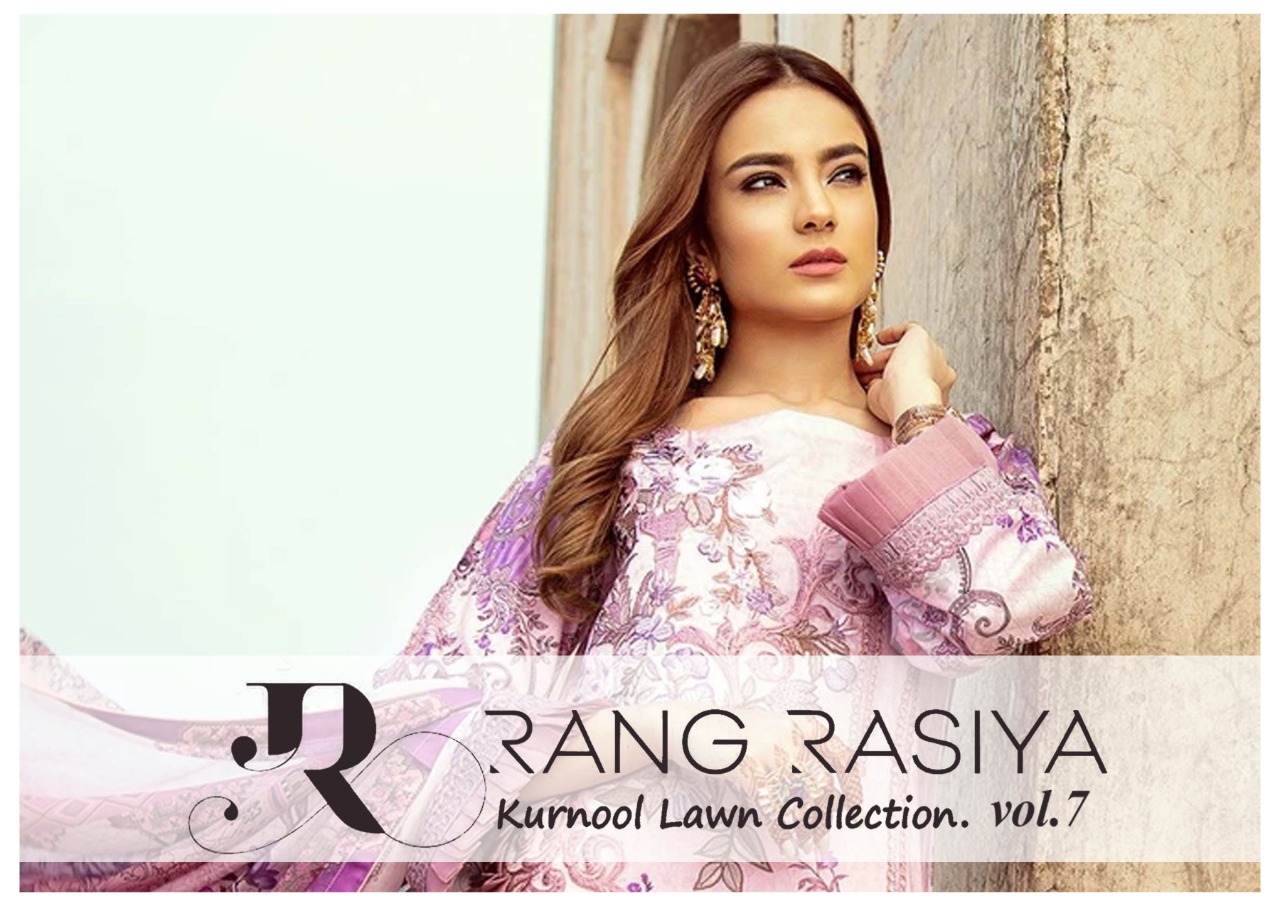 Rang Rasiya Kurnool Lawn Collection Vol 7 Pure Lawn Printed ...
