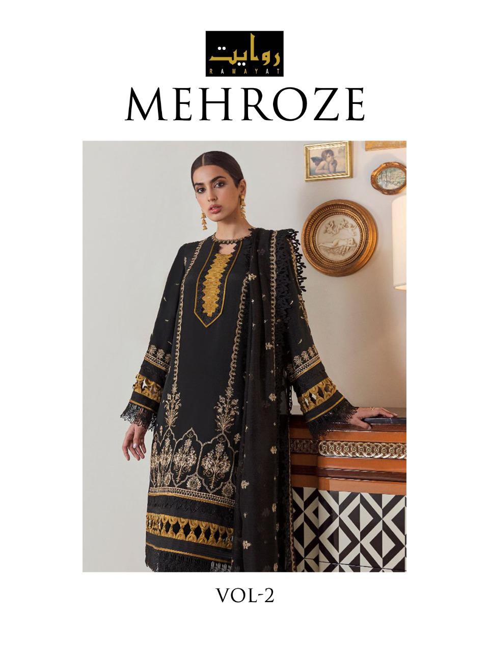 Rawayat Fashion Mehroze Vol 2 Pure Cotton Cambric With Embro...
