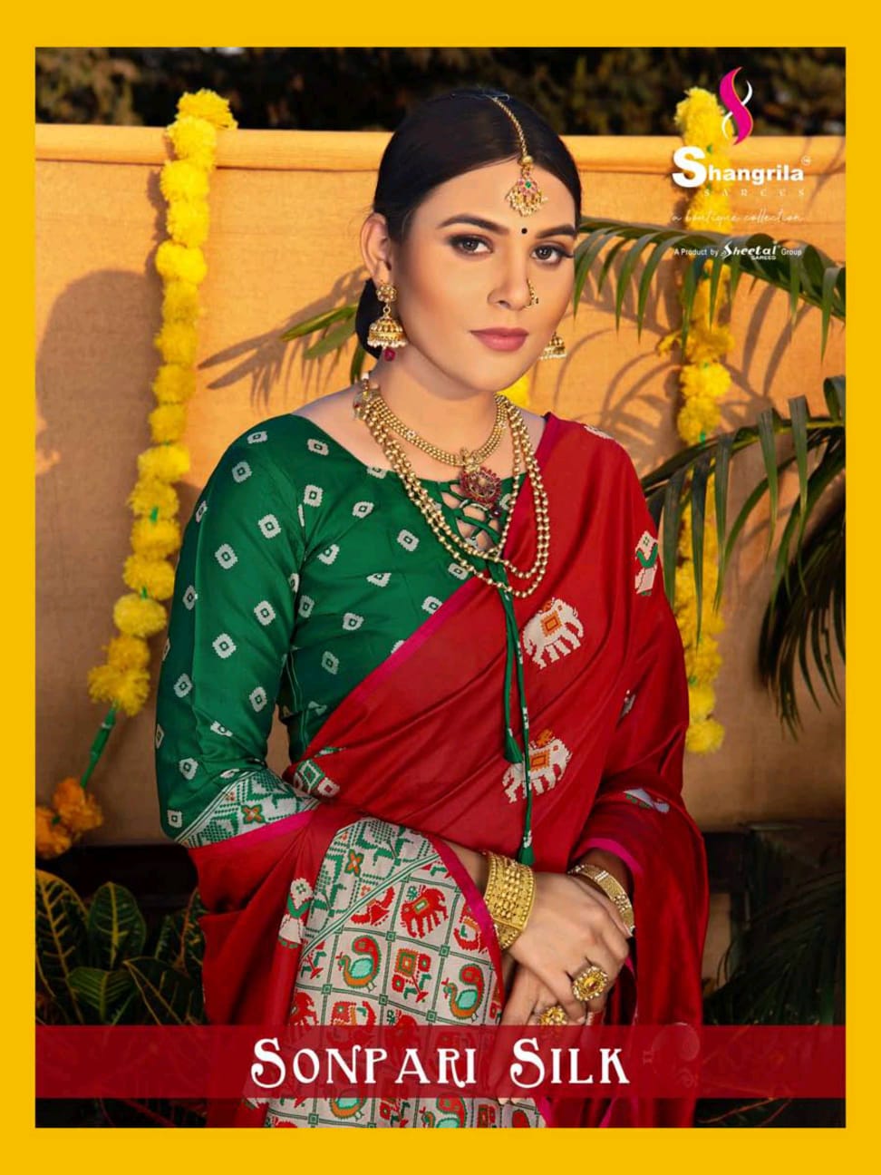 Shangrila Sarees Sonpari Silk Soft Weaving Silk Wedding Wear...