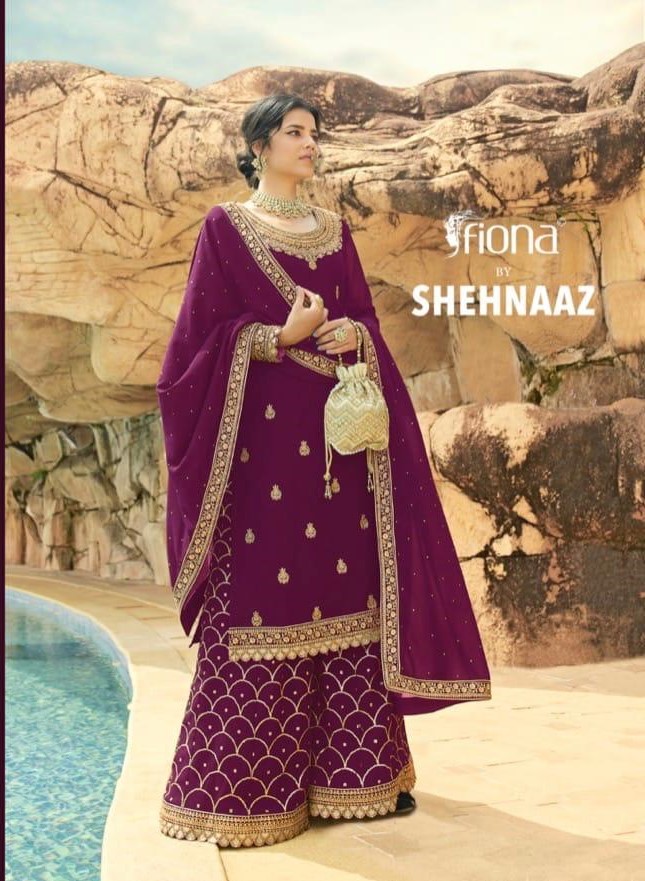 Fiona Shehnaaz Georgette With Heavy Embroidery Work Salwar K...