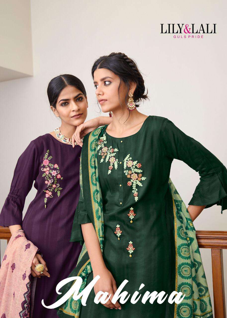 Lily And Lali Mahima Fancy Viscose With Embroidery Work Read...