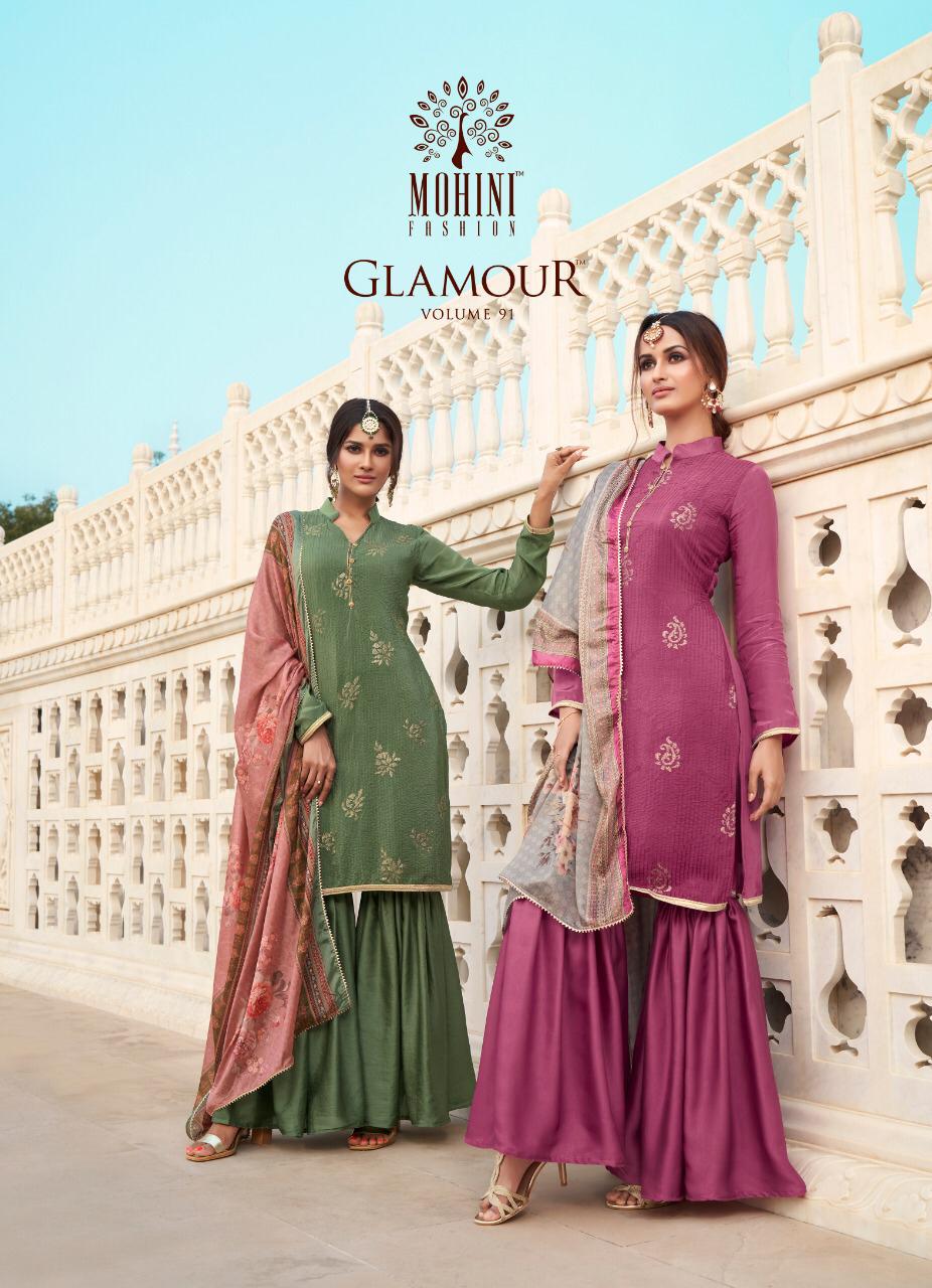 Mohini Fashion Glamour Vol 91 Pure Crepe Silk With Heavy Emb...