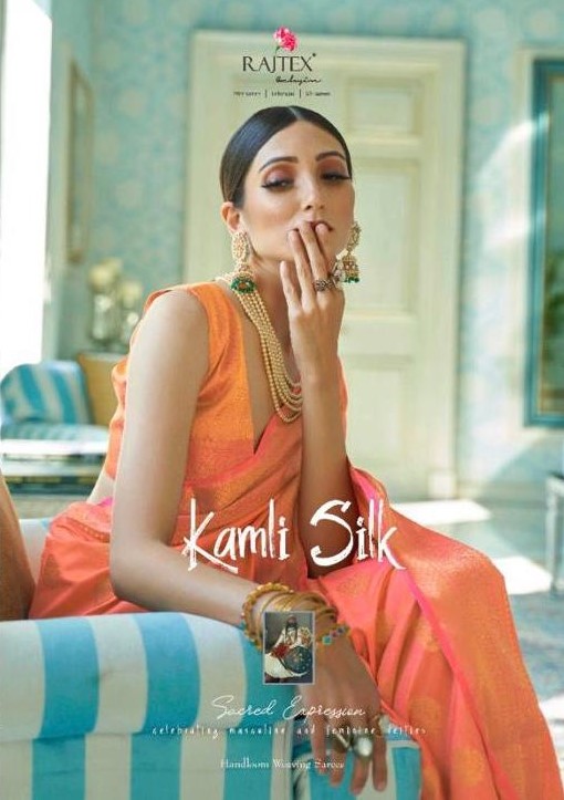 Rajtex Kamli Silk Two Tone Silk Party Wear Sarees Collection...