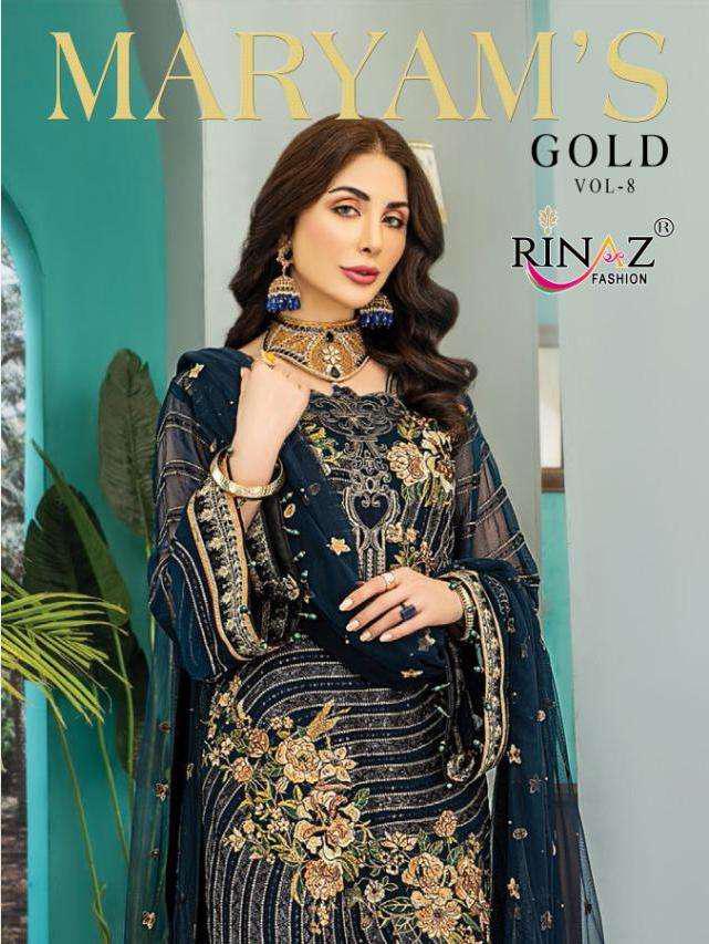 Rinaz Fashion Maryams Gold Vol 8 Georgette With Heavy Embroi...