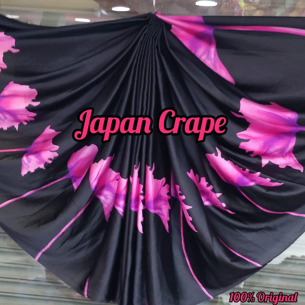 Latest Japan Crepe Sibori Printed Sarees Collection At Whole...