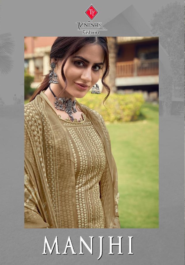 Tanshik Fashion Manjhi Pure Lawn Cambric Cotton Dress Materi...