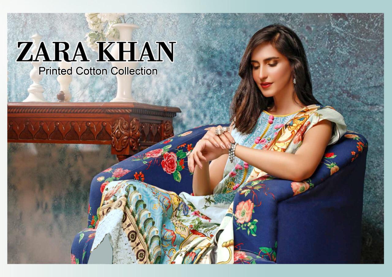 Zara Khan Karachi Printed Cotton Pakistani Suits Collection ...