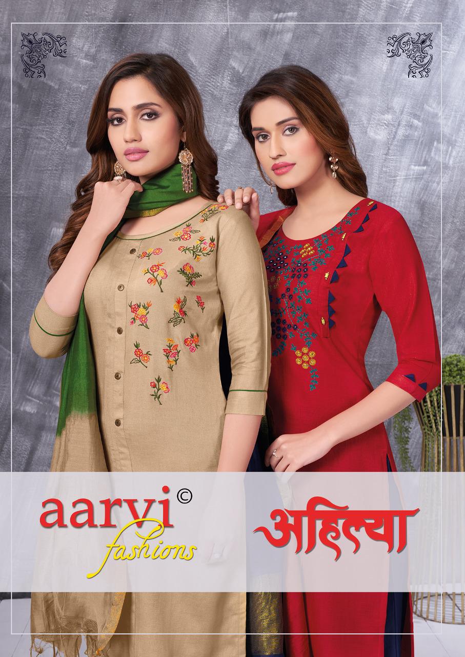 Aarvi Fashion Ahilya Vol 1 Fancy With Hand Work Readymade Ku...