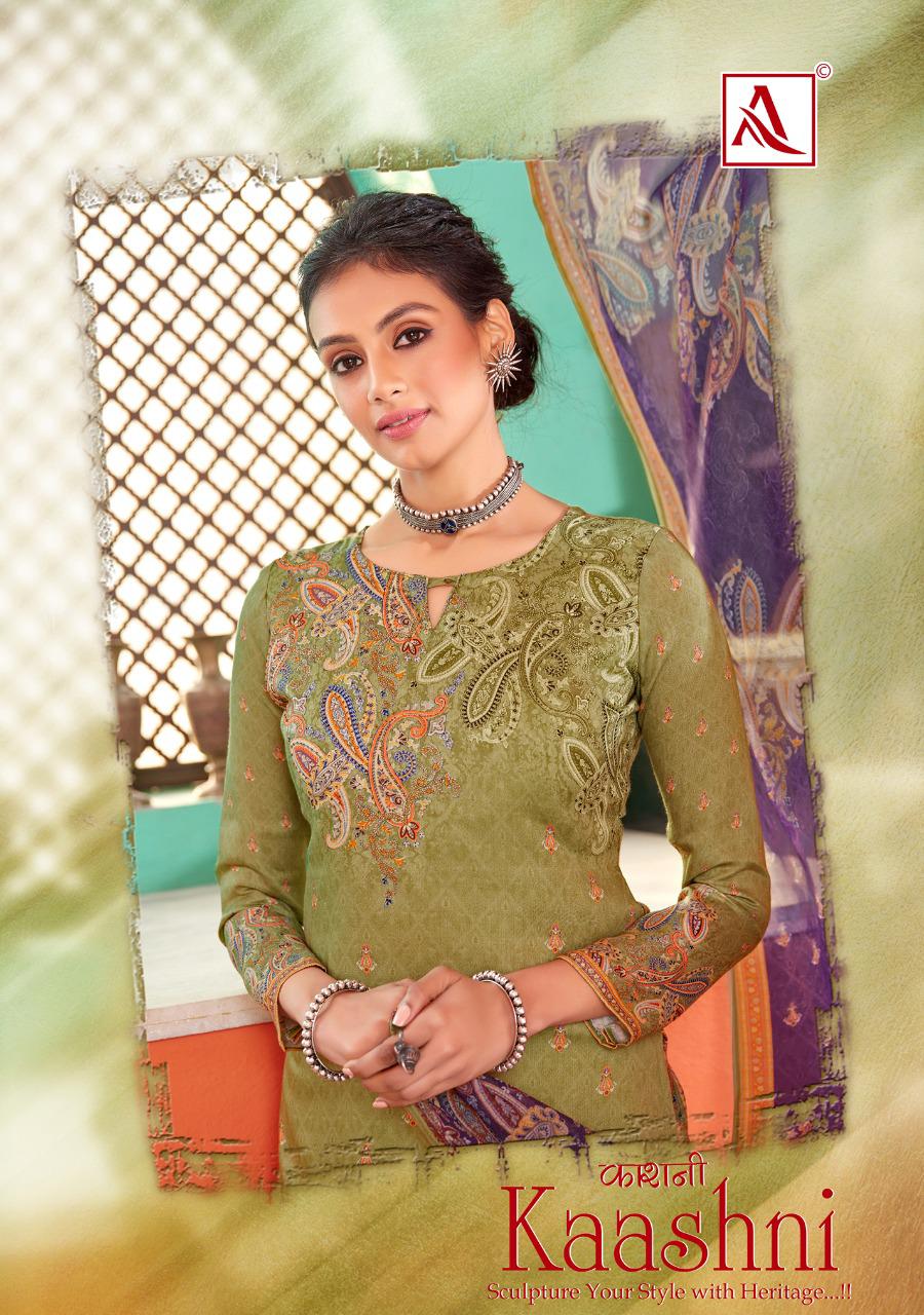 Alok Suits Kaashni Pure Jam Digital Print With Swarovski Dia...