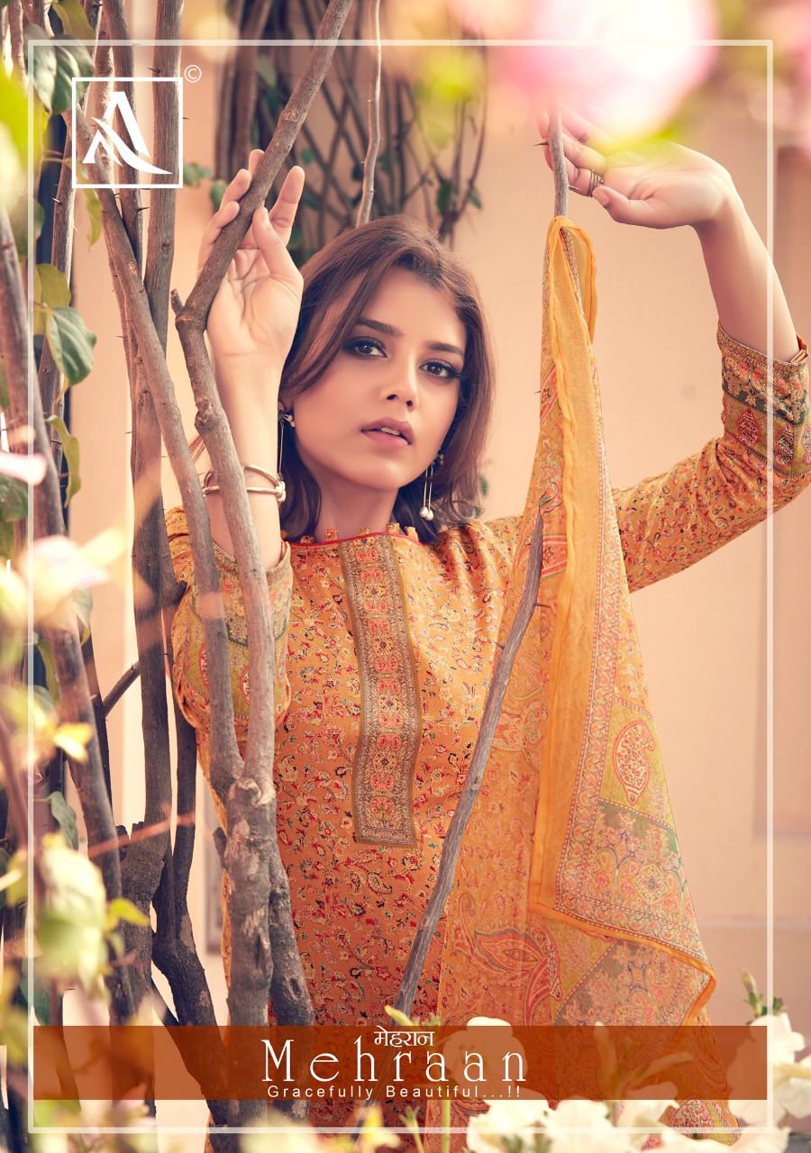 Alok Suits Mehraan Pure Jam Cotton Digital Print With Swarov...