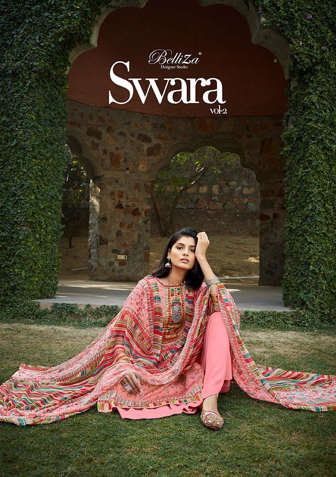 Belliza Designer Studio Swara Vol 2 Heavy Jam Cotton Digital...