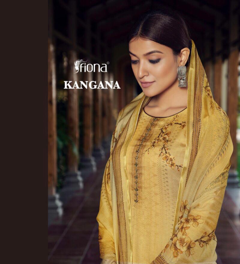 Fiona Kangana Pure Jam Silk With Hand Work Salwar Suits Coll...