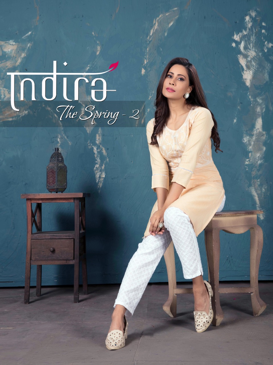 Indira The Spring Vol 2 Cotton With Embroidery Work Kurtis W...