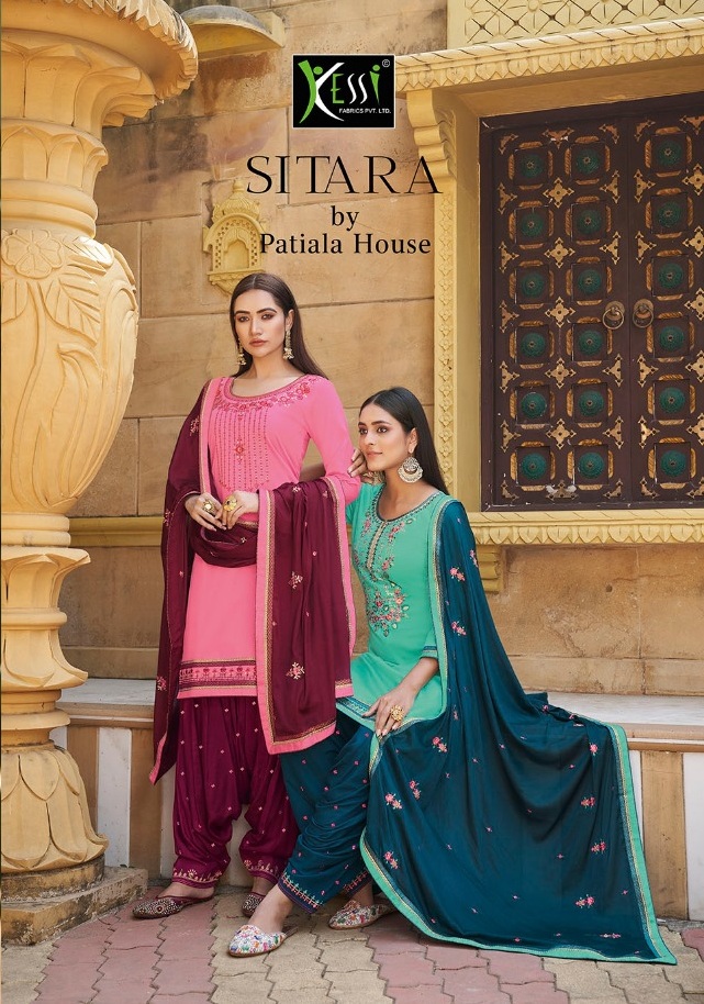 Kessi Fabrics Sitara By Patiala House Jam Silk With Sequence...