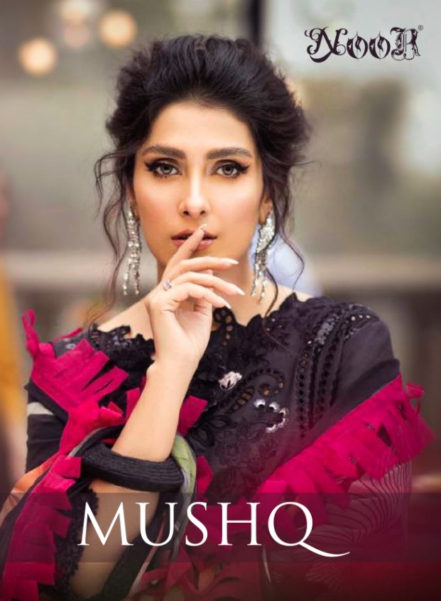 Noor Textiles Mushq Vol 1 Pure Cotton With Embroidery Work P...