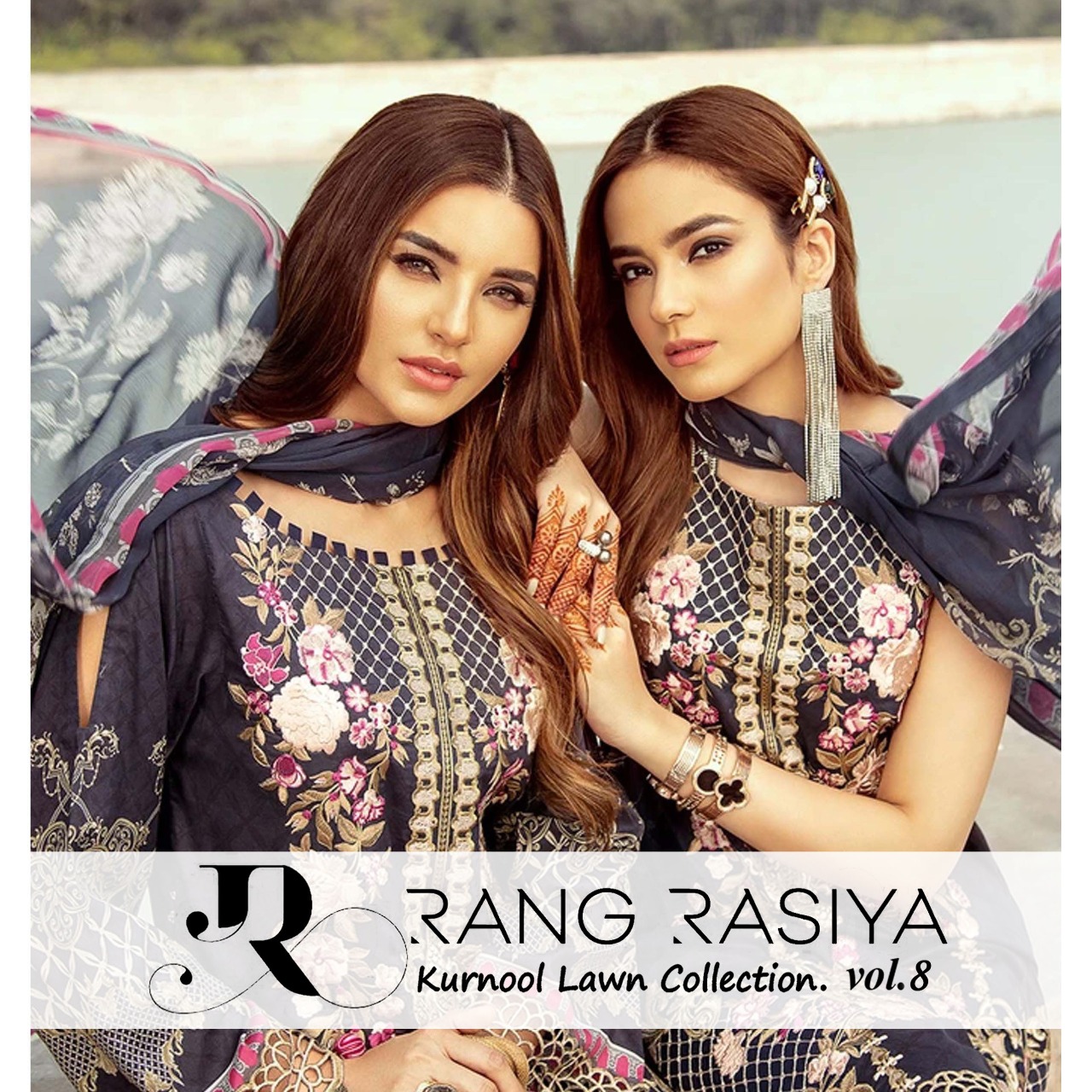 Rang Rasiya Kurnool Lawn Collection Vol 8 Pure Lawn Pakistan...