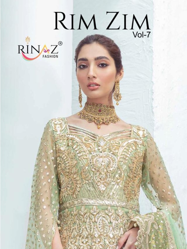 Rinaz Fashion Rim Zim Vol 7 Butterfly Net With Embroidery Wo...