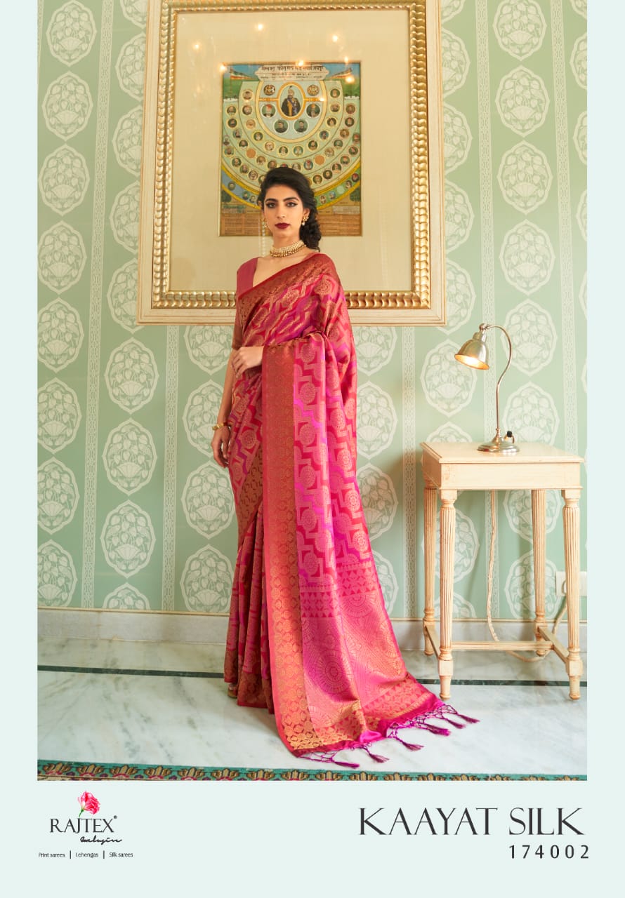 Rajtex Kaayat Silk Soft Weaving Silk With Dyeing Sarees Coll...