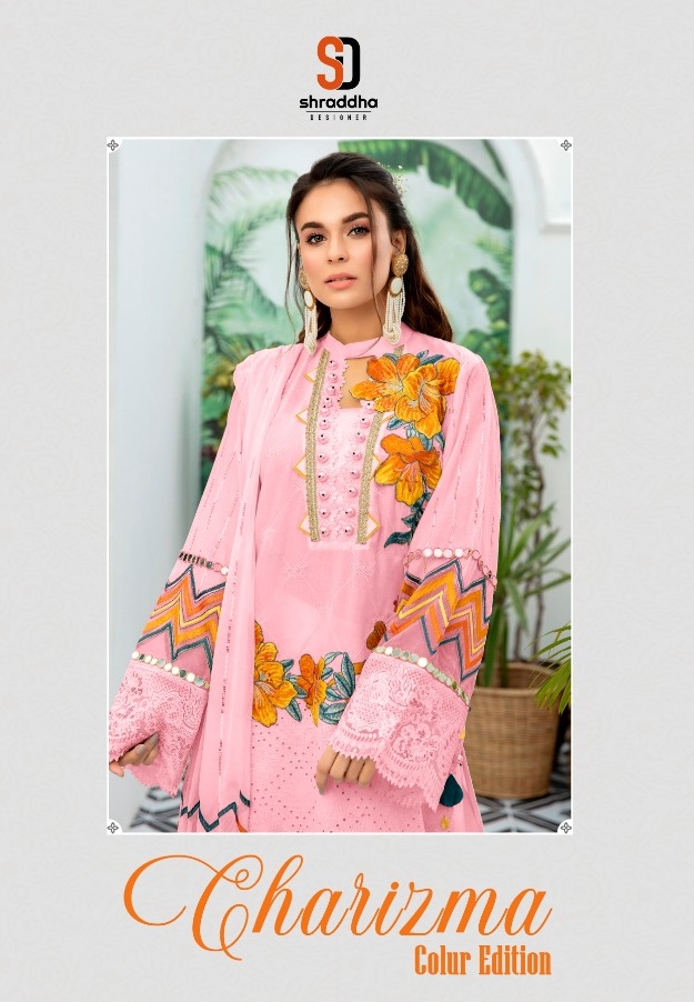 Shraddha Designer Charizma Colour Edition Cambric Cotton Chi...
