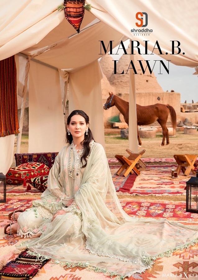 Shraddha Designer Maria B Lawn Vol 1 Lawn Cotton Print With ...
