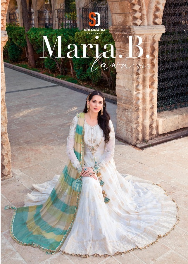 Shraddha Designer Maria B Lawn Vol 2 Lawn Cotton Print With ...
