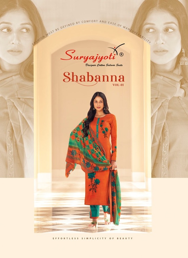 Suryajyoti Shabanna Vol 1 Satin Cotton Printed Regular Wear ...