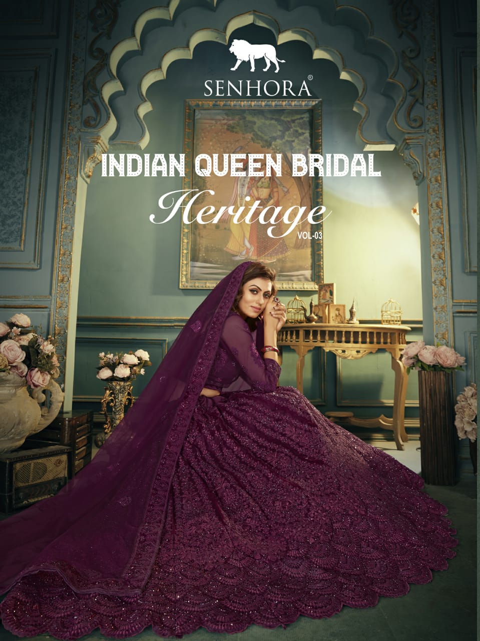 Senhora Indian Queen Bridal Heritage Vol 3 Net With Silk Sat...
