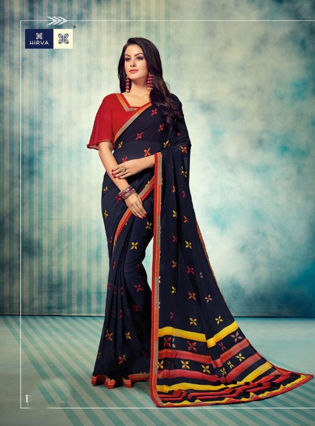 Hiva Stree Georgette Printed Regular Wear Sarees Collection ...