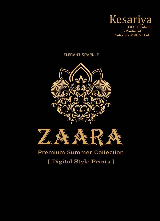 Kesariya Zaara Pure Soft Jam Digital Print With Swarovski Di...