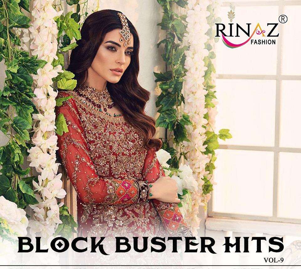 Rinaz Fashion Block Buster Hits Vol 9 Faux Georgette With He...