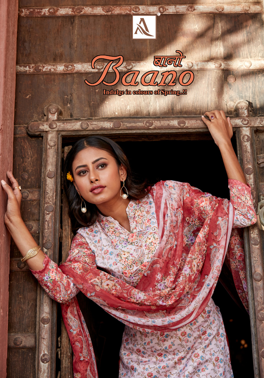 Alok Suits Baano Pure Jam Cotton Digital Print With Swarovsk...