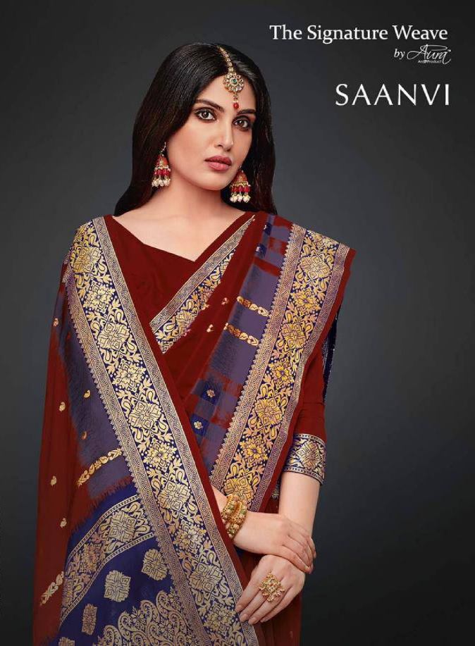 Aura Saanvi Soft Silk Party Wear Sarees Collection At Wholes...