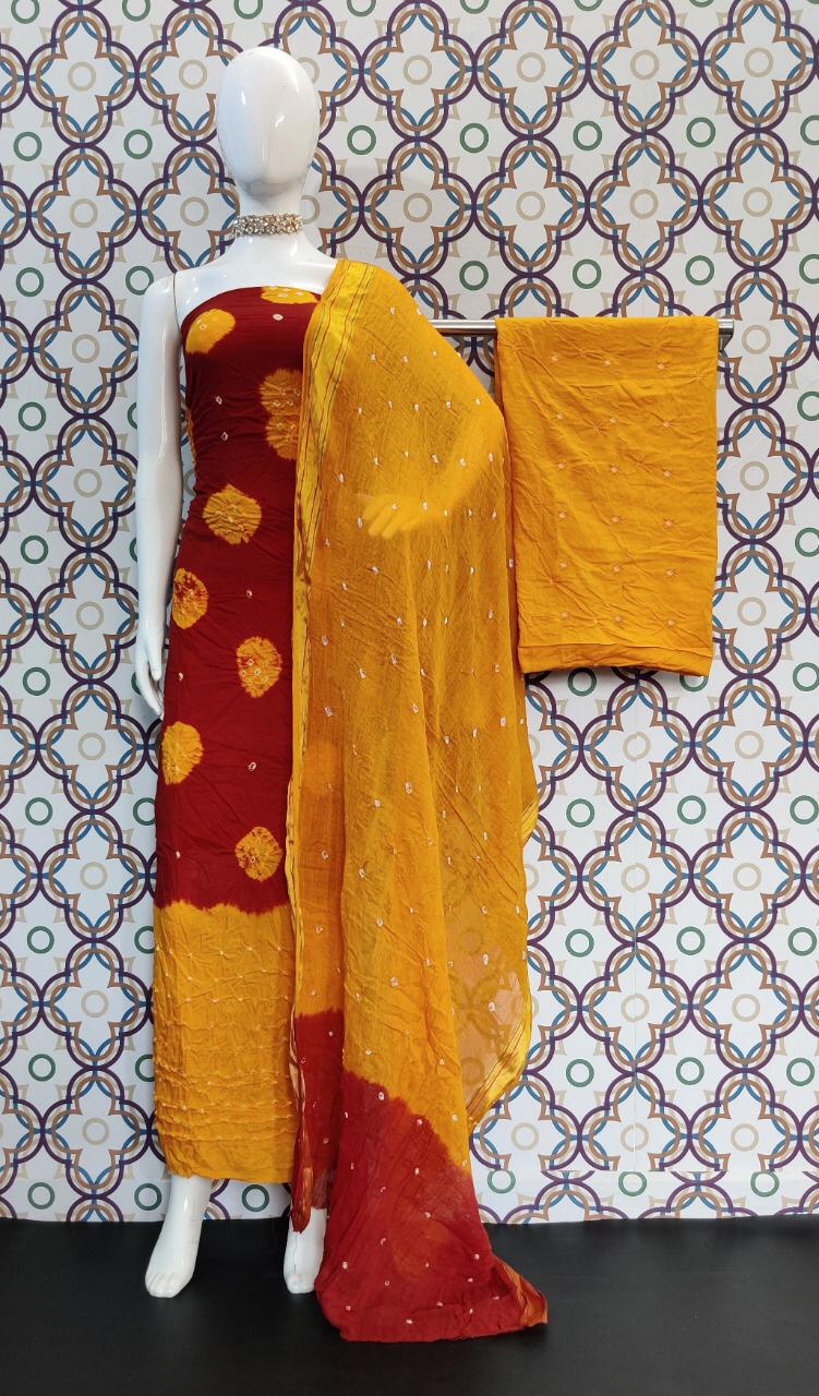 Banarasi Silk With Jacquard Weaving Dupatta Dress Material A...
