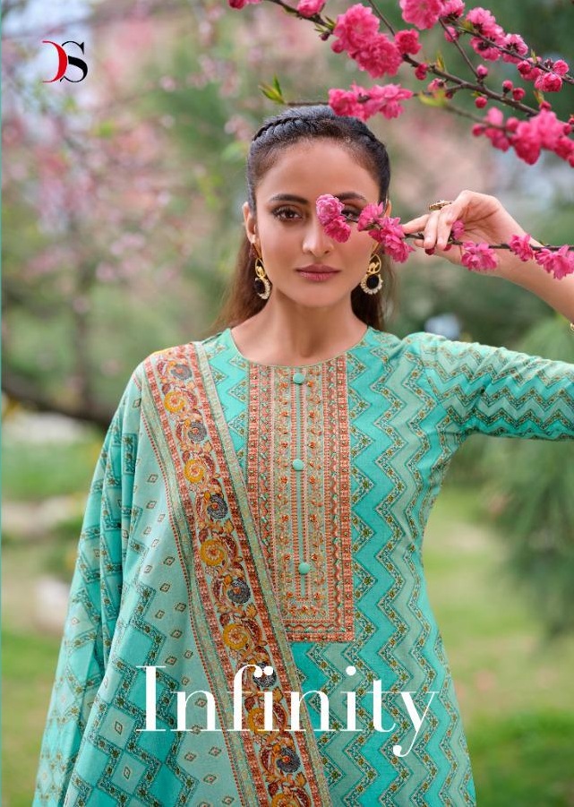 Deepsy Suits Infinity Pure Cotton Print With Hand Embroidery...