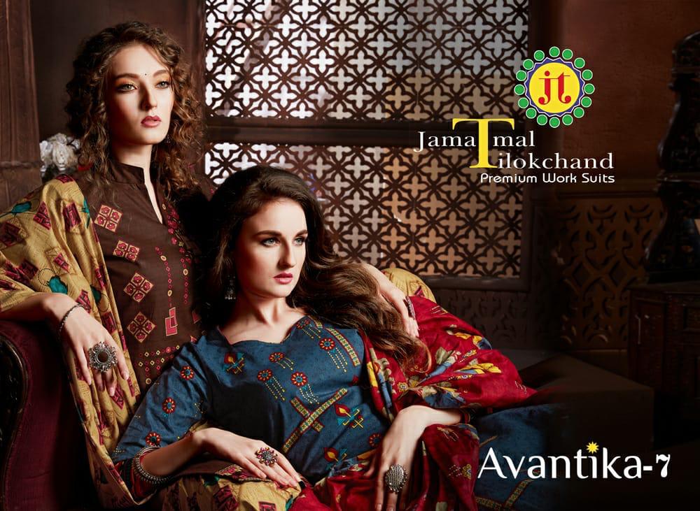Jt Avantika Vol 7 Cotton Printed Regular Wear Dress Material...