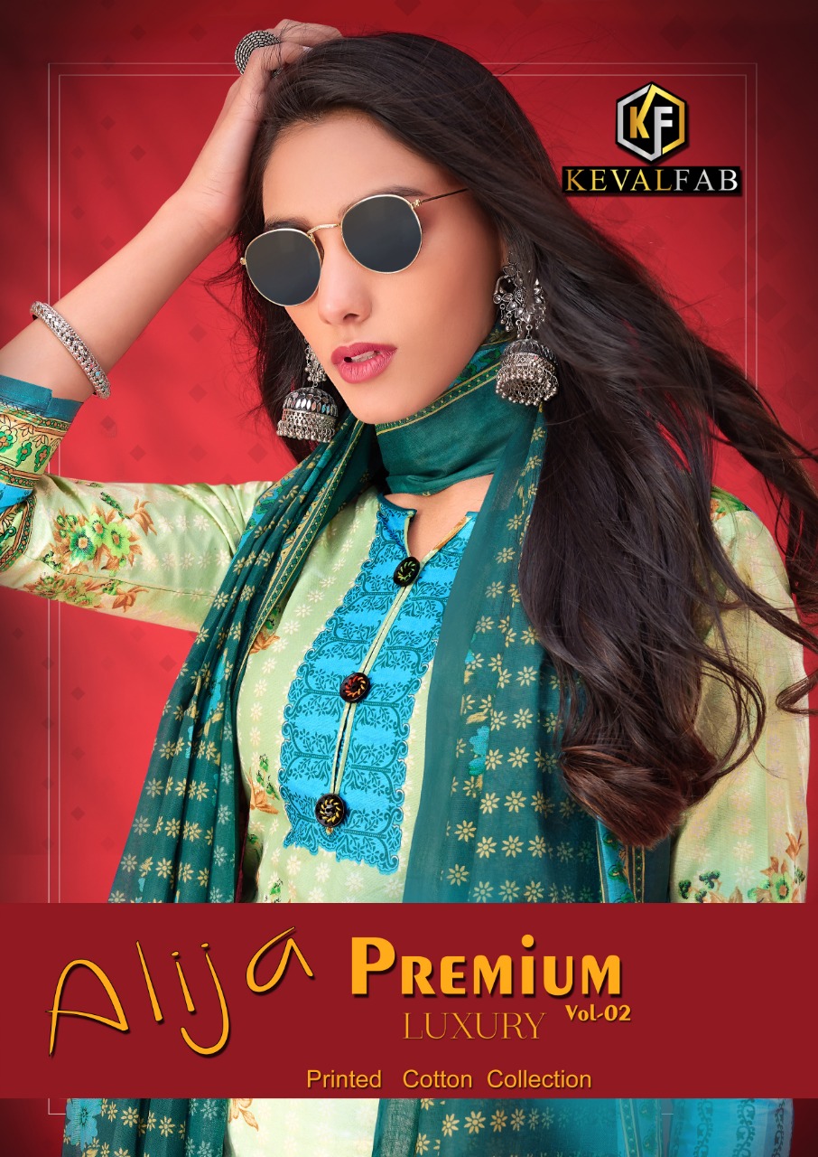Keval Fab Alija B Premium Luxury Vol 2 Heavy Cotton Print Dr...
