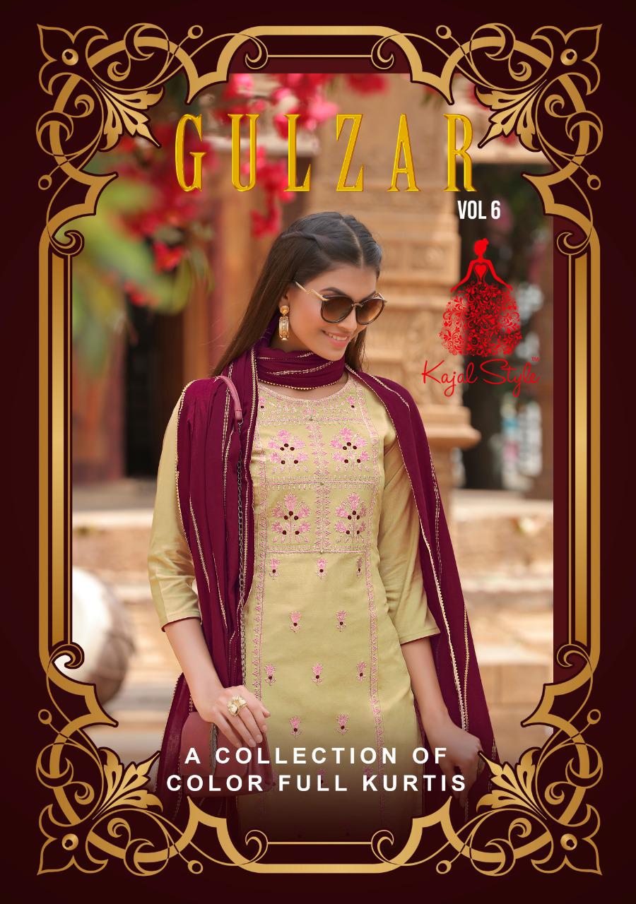 Kajal Style Gulzar Vol 6 Heavy Rayon Cotton With Embroidery ...