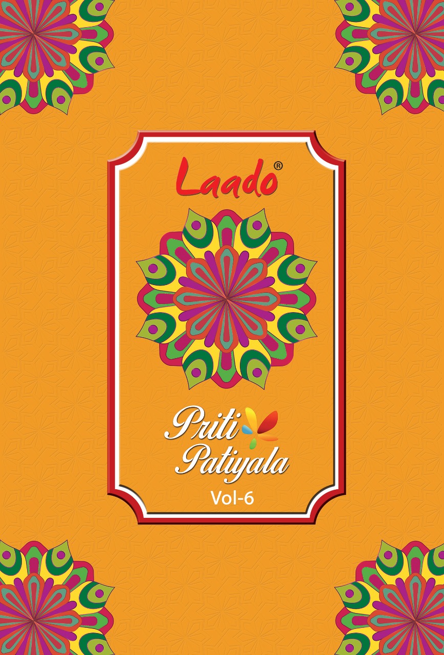 Laado Priti Patiyala Vol 6 Pure Cotton Printed Patiyala Dres...