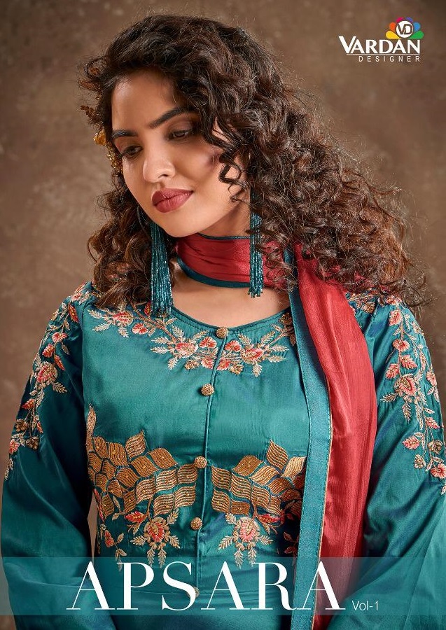 Vardan Designer Apsara Vol 1 Triva Silk With Heavy Embroider...