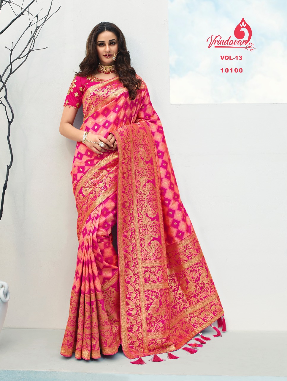Vrindavan Hit List Soft Silk Heavy Wedding Wear Sarees Colle...
