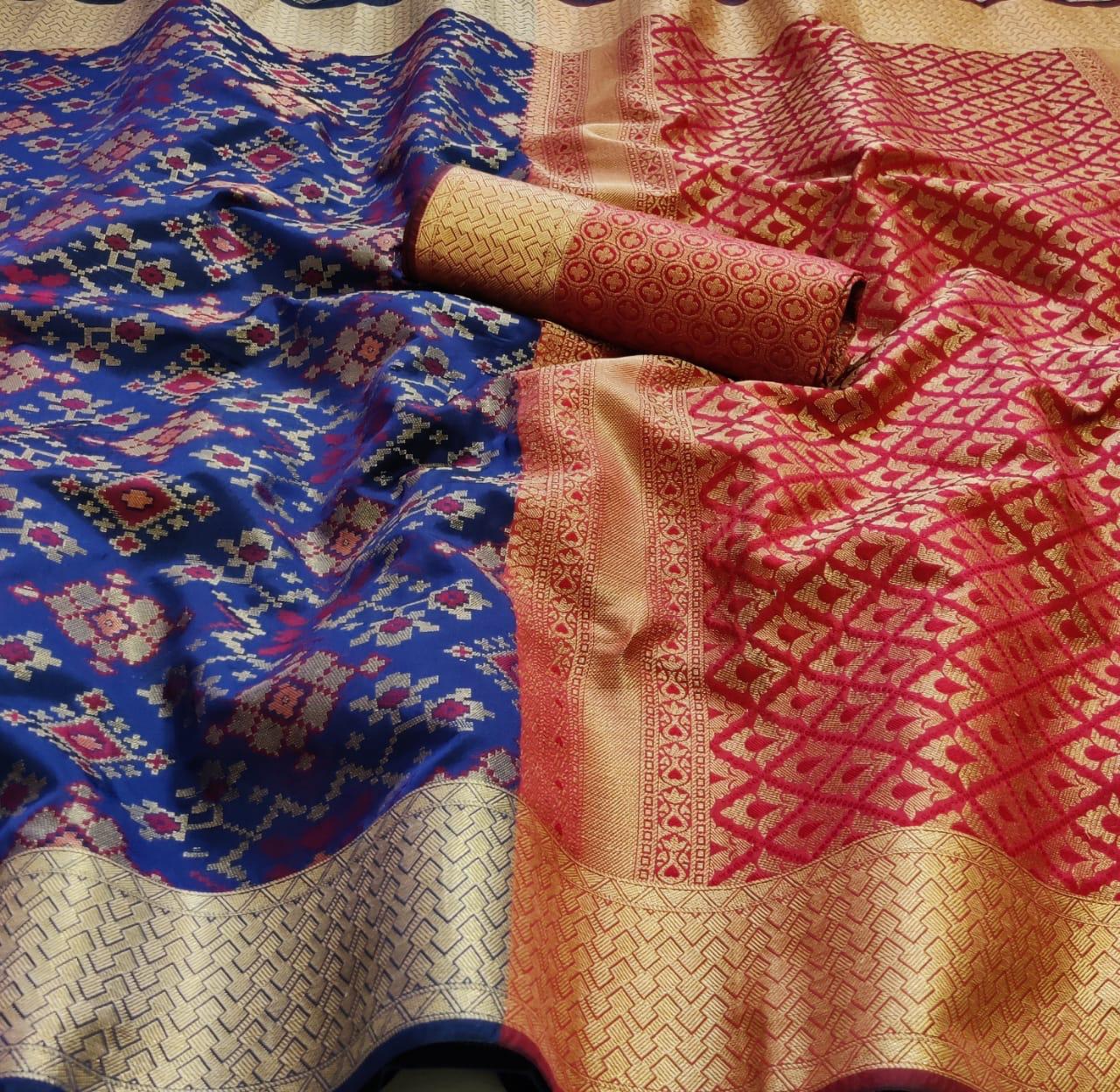 Soft Banarasi Silk Saree With Rich Weaving Pallu