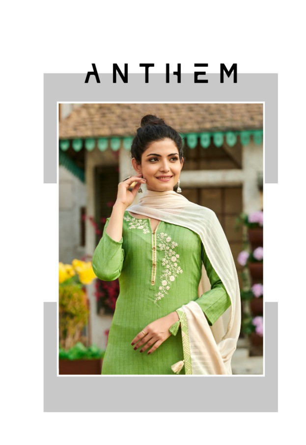 Global Local Anthem Rayon With Embroidery Work Kurti With Pa...