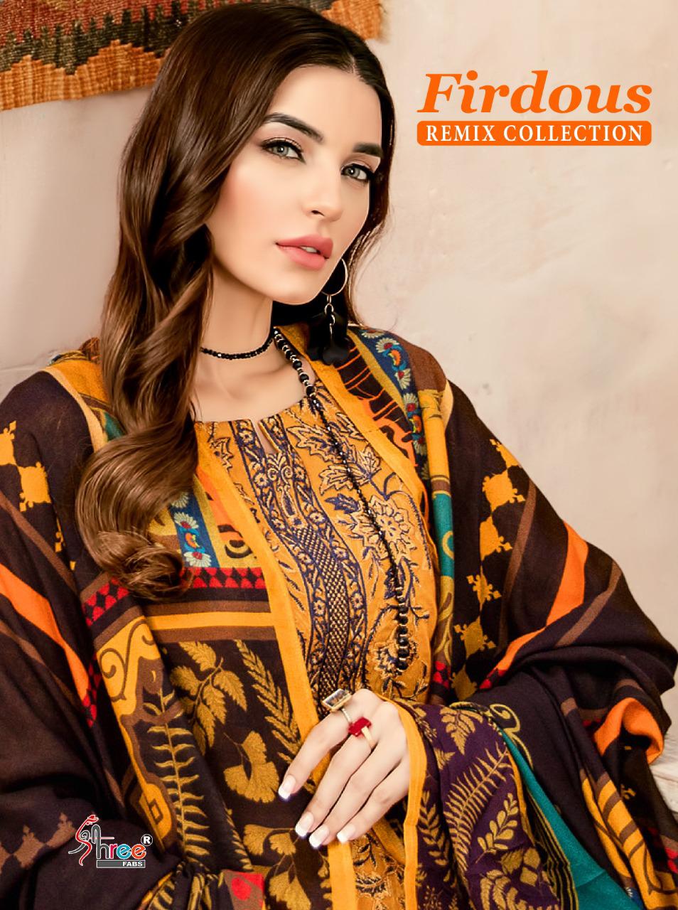 Shree Fabs Firdous Remix Collection Pure Cotton Print With E...