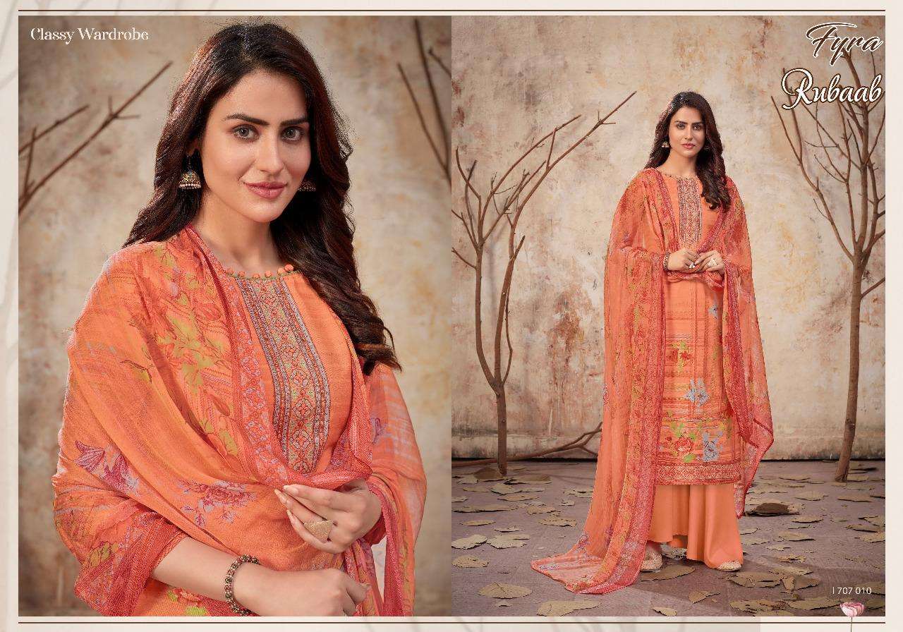 06 Alok suit  Rubaab cotton with digital suit collection