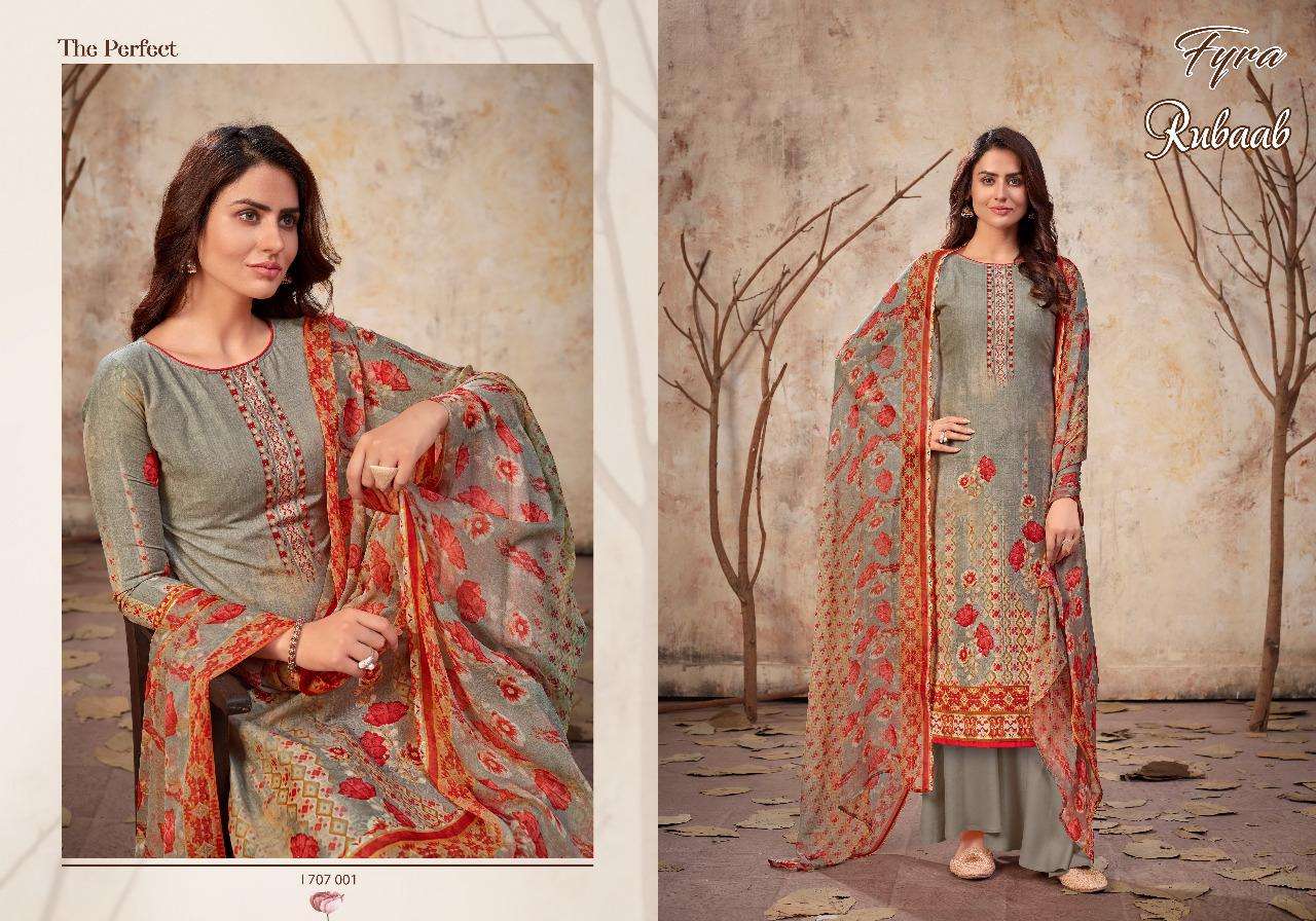 07 Alok suit  Rubaab cotton with digital suit collection