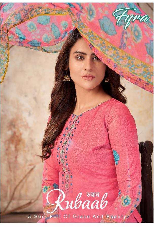 Alok Suits Fyra Rubaab Soft Cotton Digital Print With Swarov...