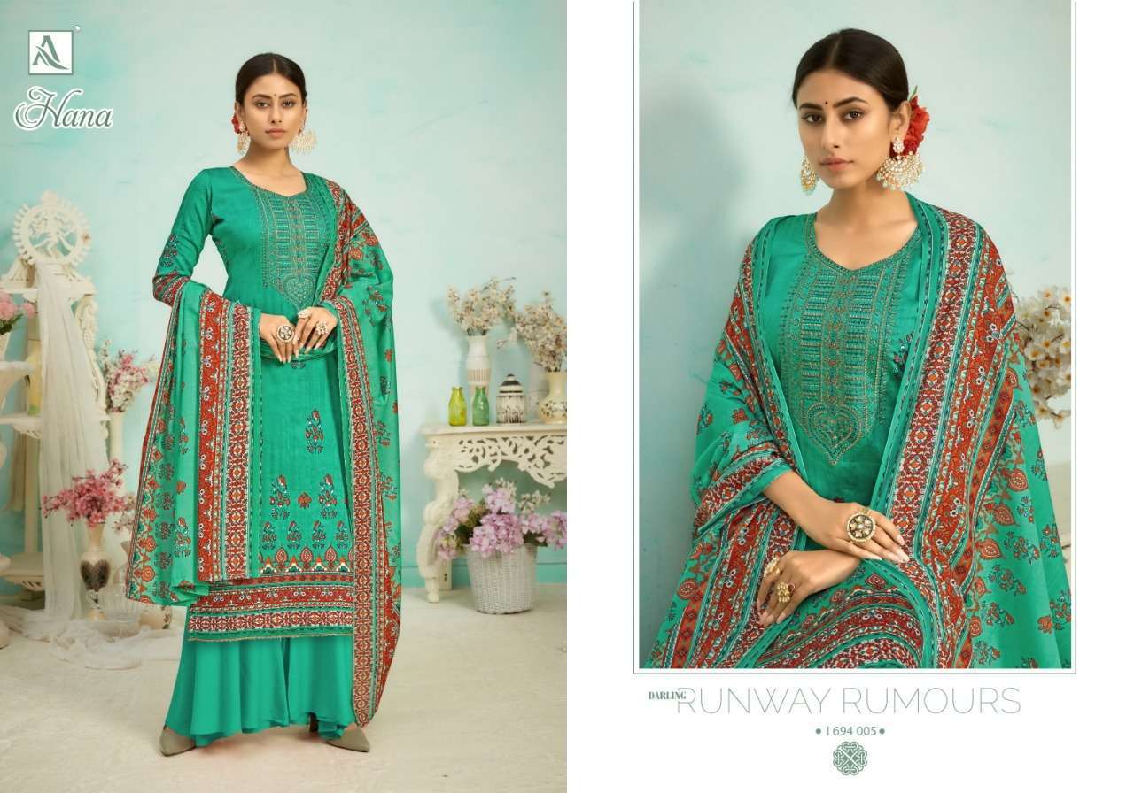 Alok Suits Hana Pure Viscose Rayon WITH DIGITAL PRINT WITH T...