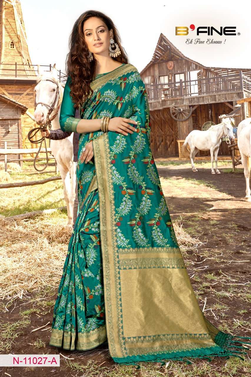 B Fine Art Of Zari Silk Traditional Sarees Collection 03